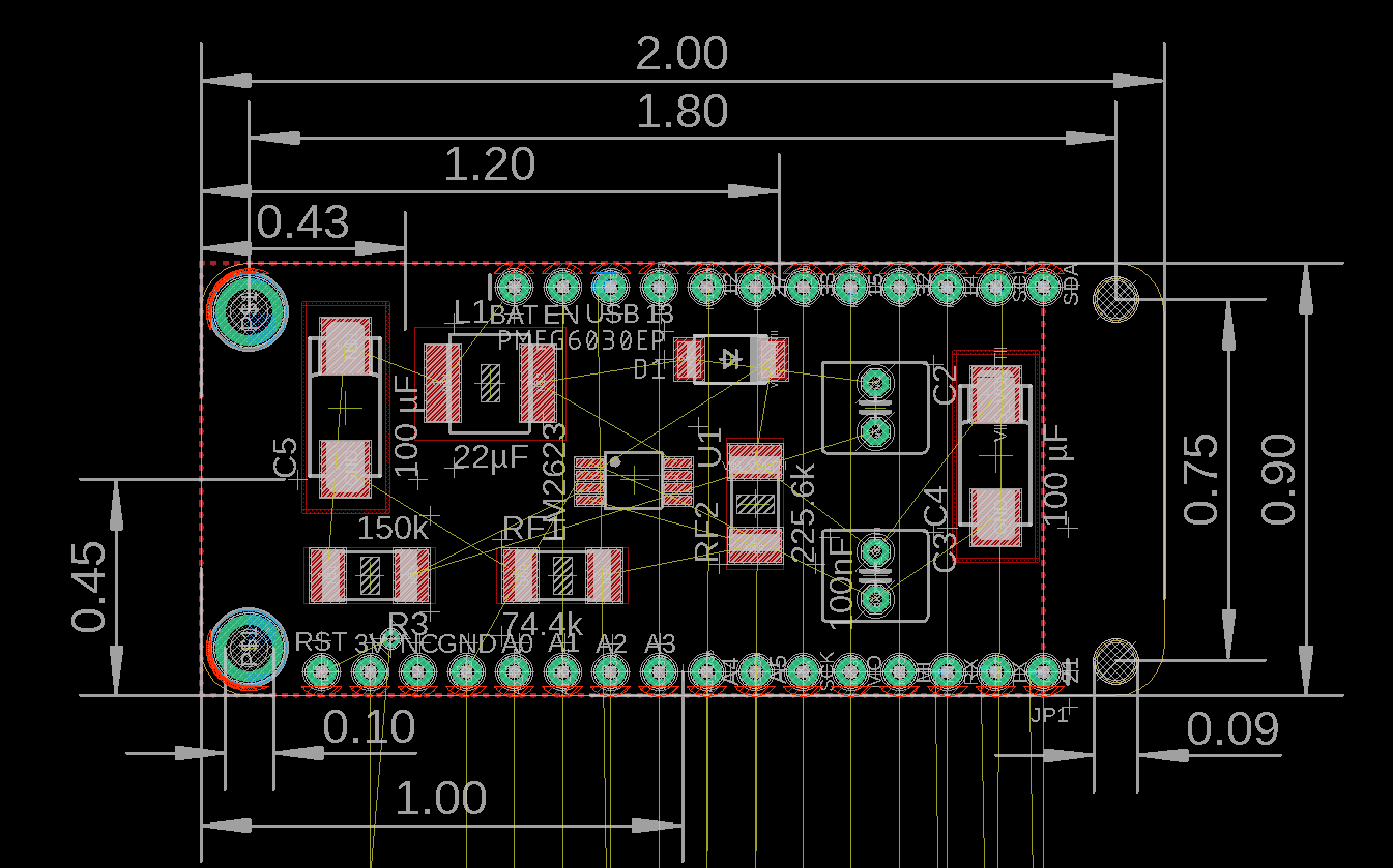 DC to DC converter board view